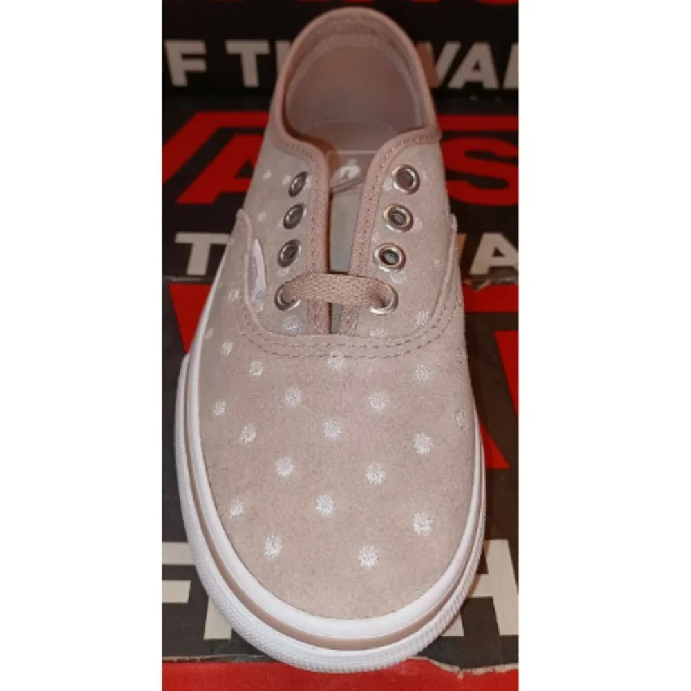 Vans Authentic Platform 2.0 Suede Polka Dot Shadow Gray/True White VNOA3AV8T7U